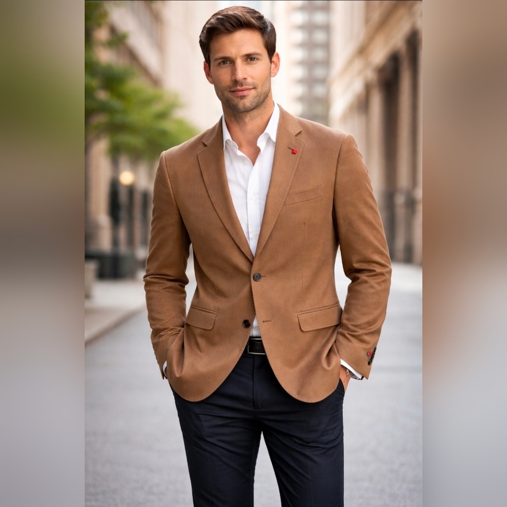 Loro Piana Doeskin Wool Cashmere Blazer Jacket Size 50 IT (US 40R)Trendy Lebole